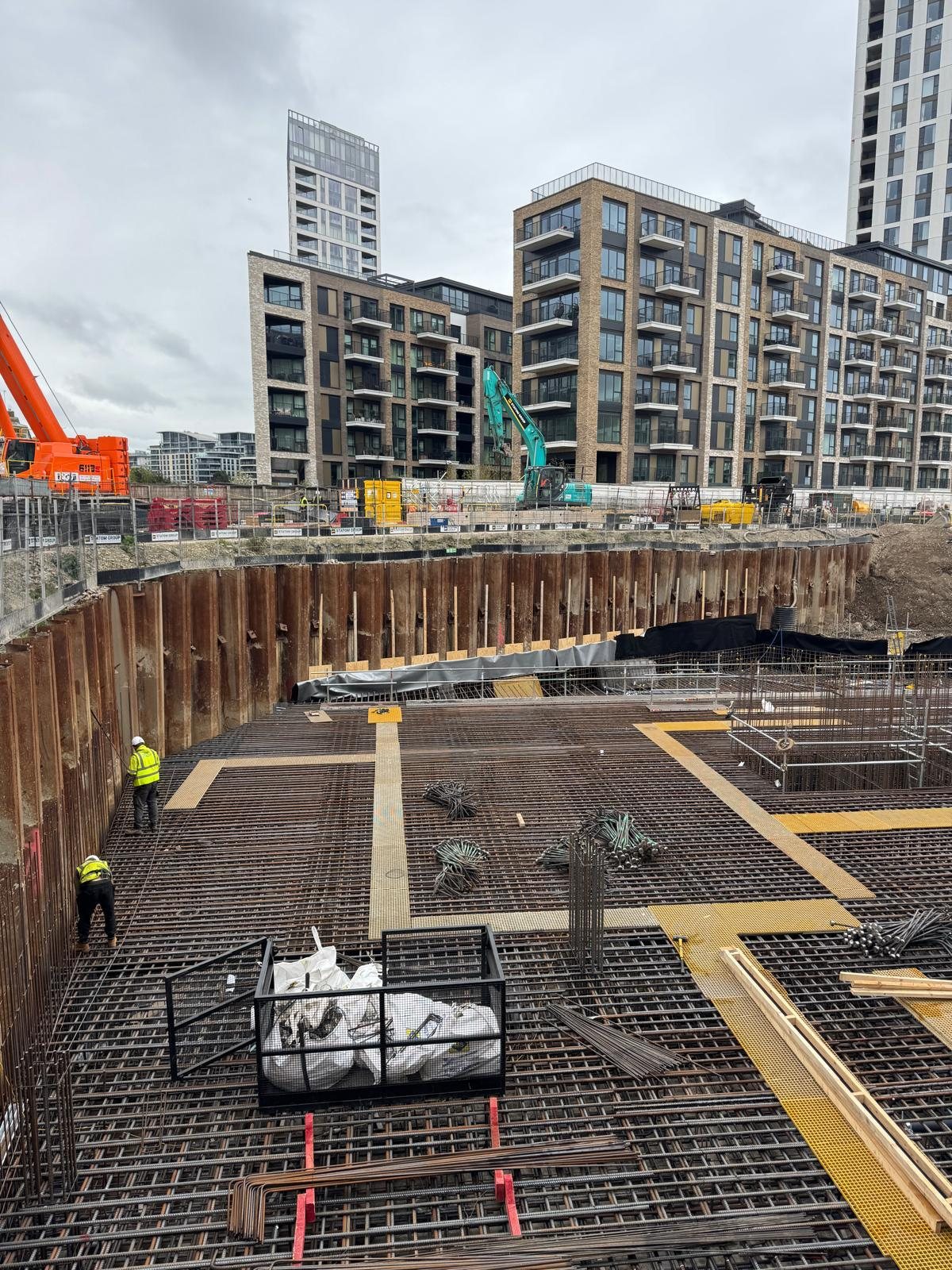 Reinforcement to an RC frame on a major project near Big City Plan area, Birmingham B1